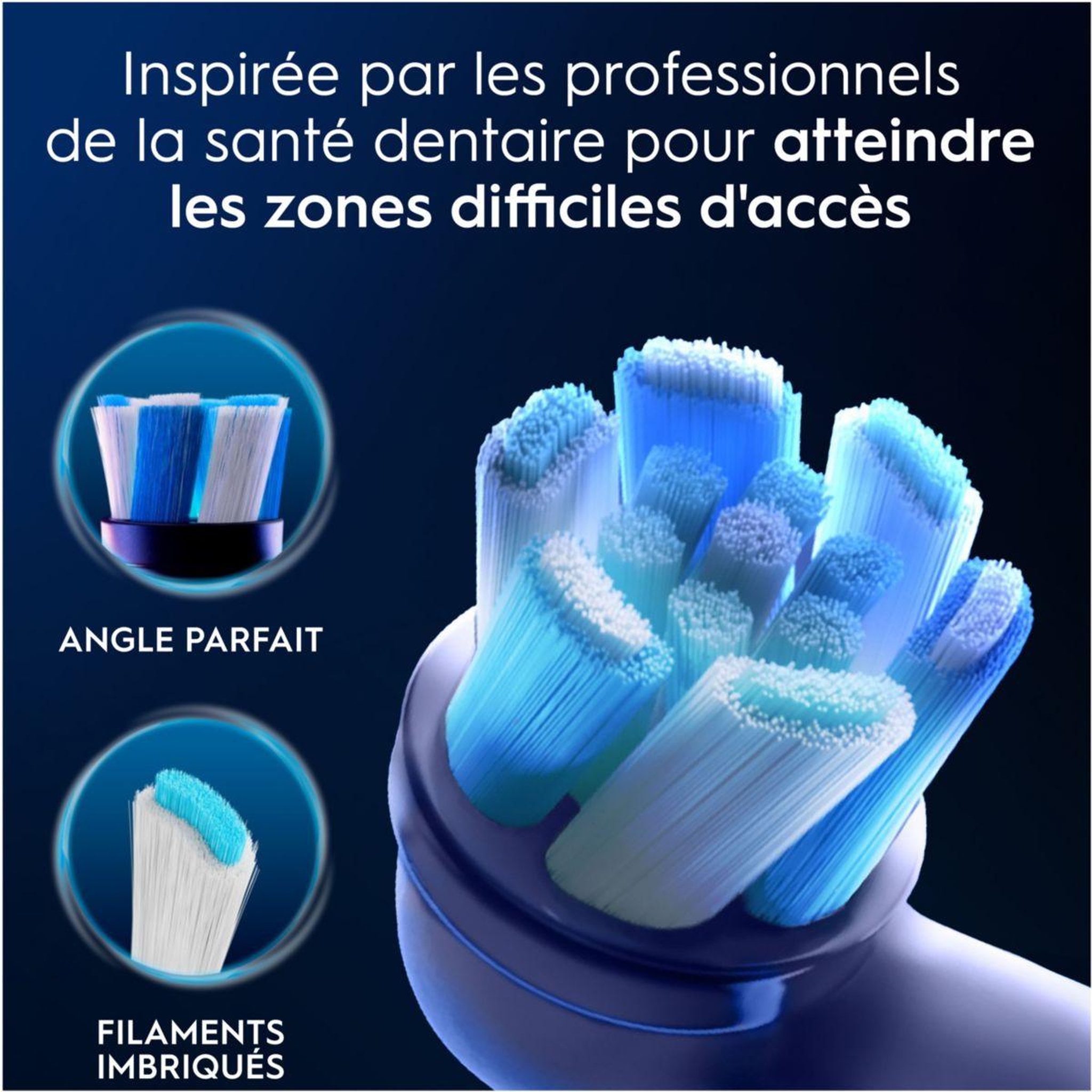 Voir la diapositive 3 : ORAL B Brossette dentaire x6 Ultimate Clean Blanc
