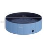 Voir la diapositive 3 : PAWHUT Piscine pour chien bassin PVC pliable anti-glissant facile à nettoyer diamètre 100 cm hauteur 30 cm bleu