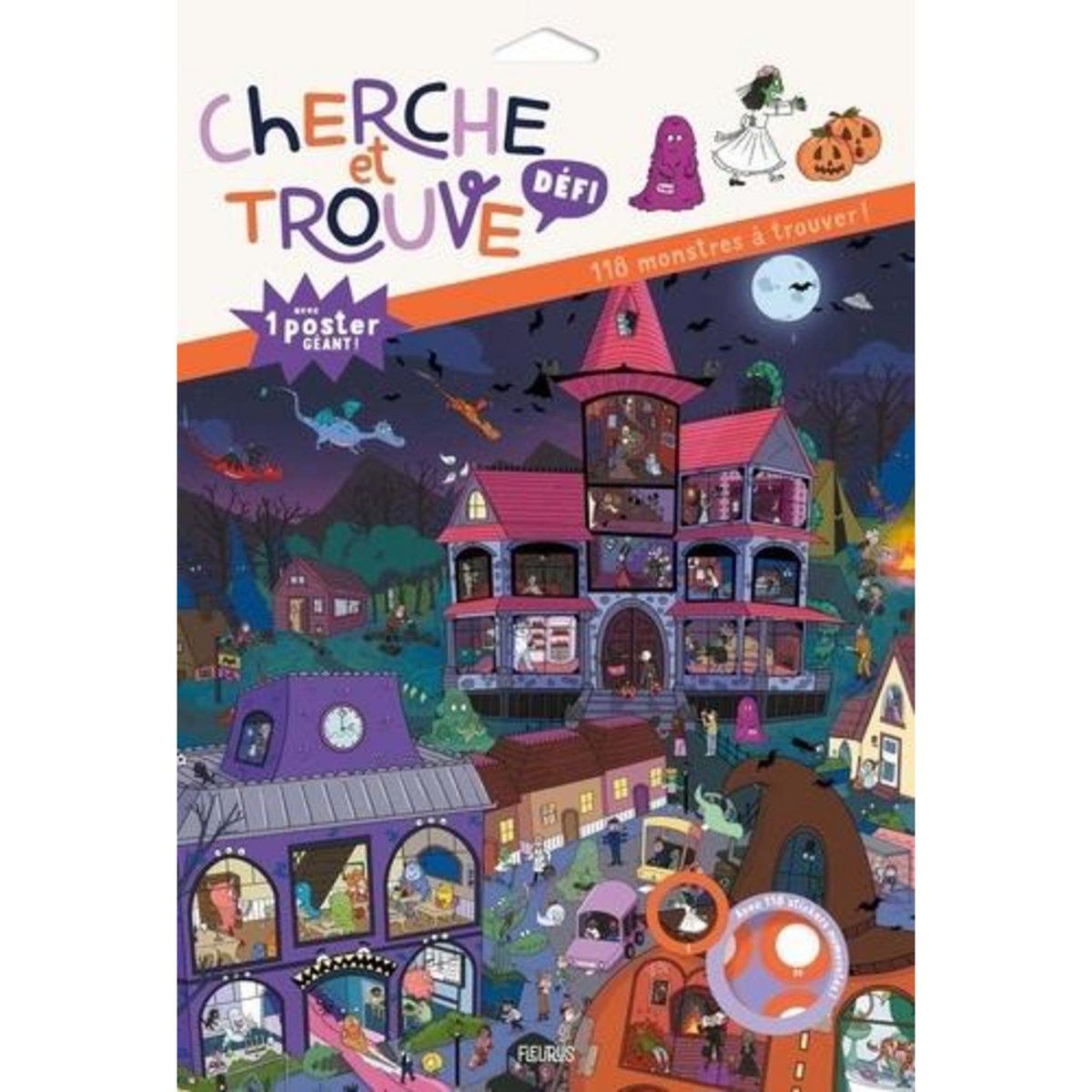118 MONSTRES A TROUVER ! AVEC 1 POSTER GEANT ET 118 STICKERS NUMEROTES, Hernando Esther