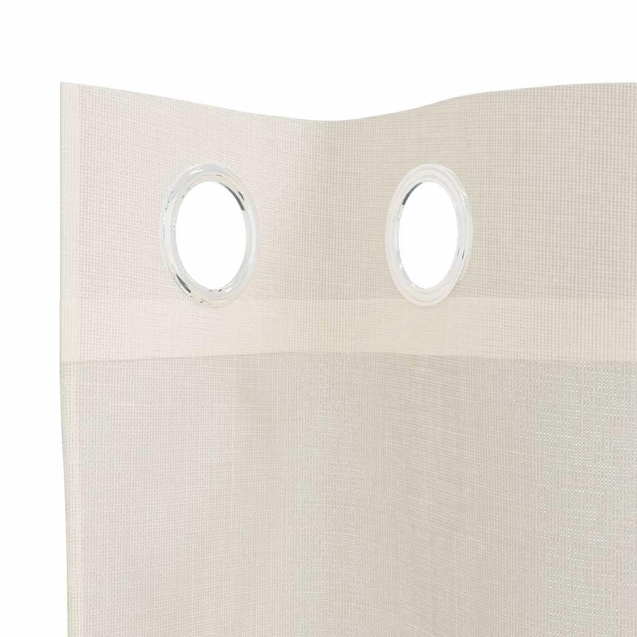 Voir la diapositive 5 : VIDAXL Rideaux en voile avec œillets 2 pcs creme 140x175 cm