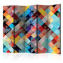 Voir la diapositive 1 : Paris Prix Paravent 5 Volets  Colour Patchwork  172x225cm