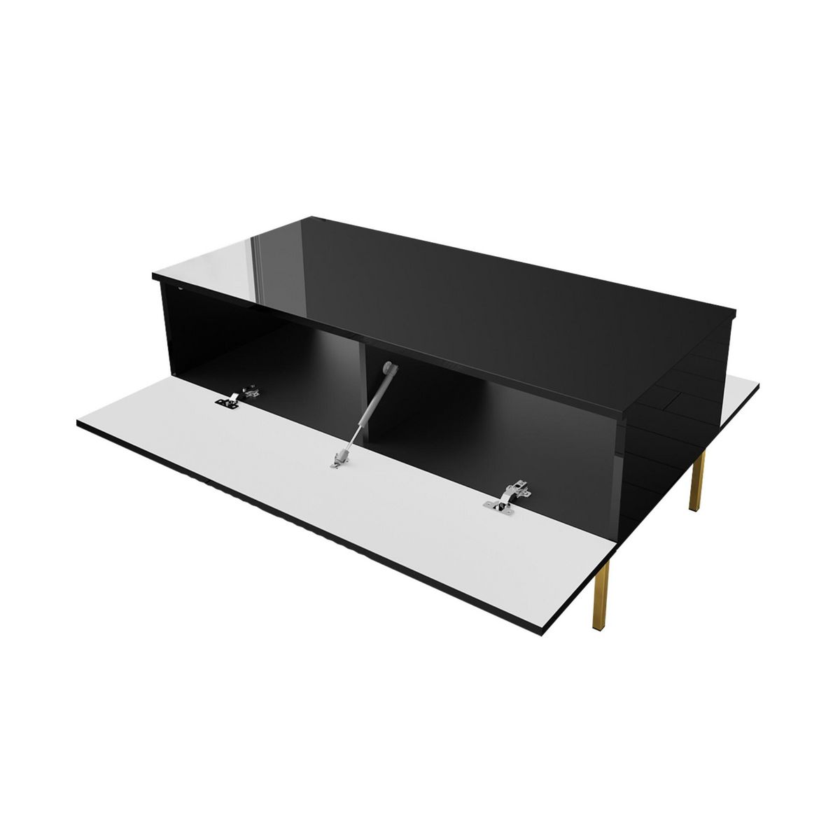 BEST MOBILIER Celeste - table basse - 2 portes - 120 cm