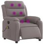 Voir la diapositive 2 : VIDAXL Fauteuil de massage inclinable electrique Taupe Tissu