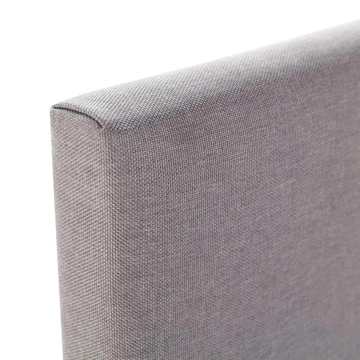 VS VENTA-STOCK Tête de lit Aura recouverte de tissu Gris Clair 160x60 cm