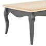 VIDAXL Table basse Noir et marron 110 x 60 x 40 cm Bois de pin massif