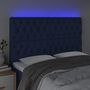 Voir la diapositive 3 : VIDAXL Tete de lit a LED Bleu 160x7x118/128 cm Tissu