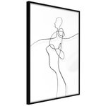 Paris Prix Affiche Murale Encadrée  Entanglement. Coloris disponibles : Noir, Jaune