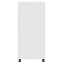 Voir la diapositive 5 : VIDAXL Armoire a roulettes blanc 55x40x91 cm bois d'ingenierie