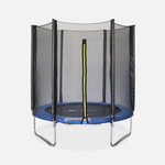 SWEEEK Trampoline Ø180cm Cassiopée avec filet de protection. Coloris disponibles : Vert, Gris