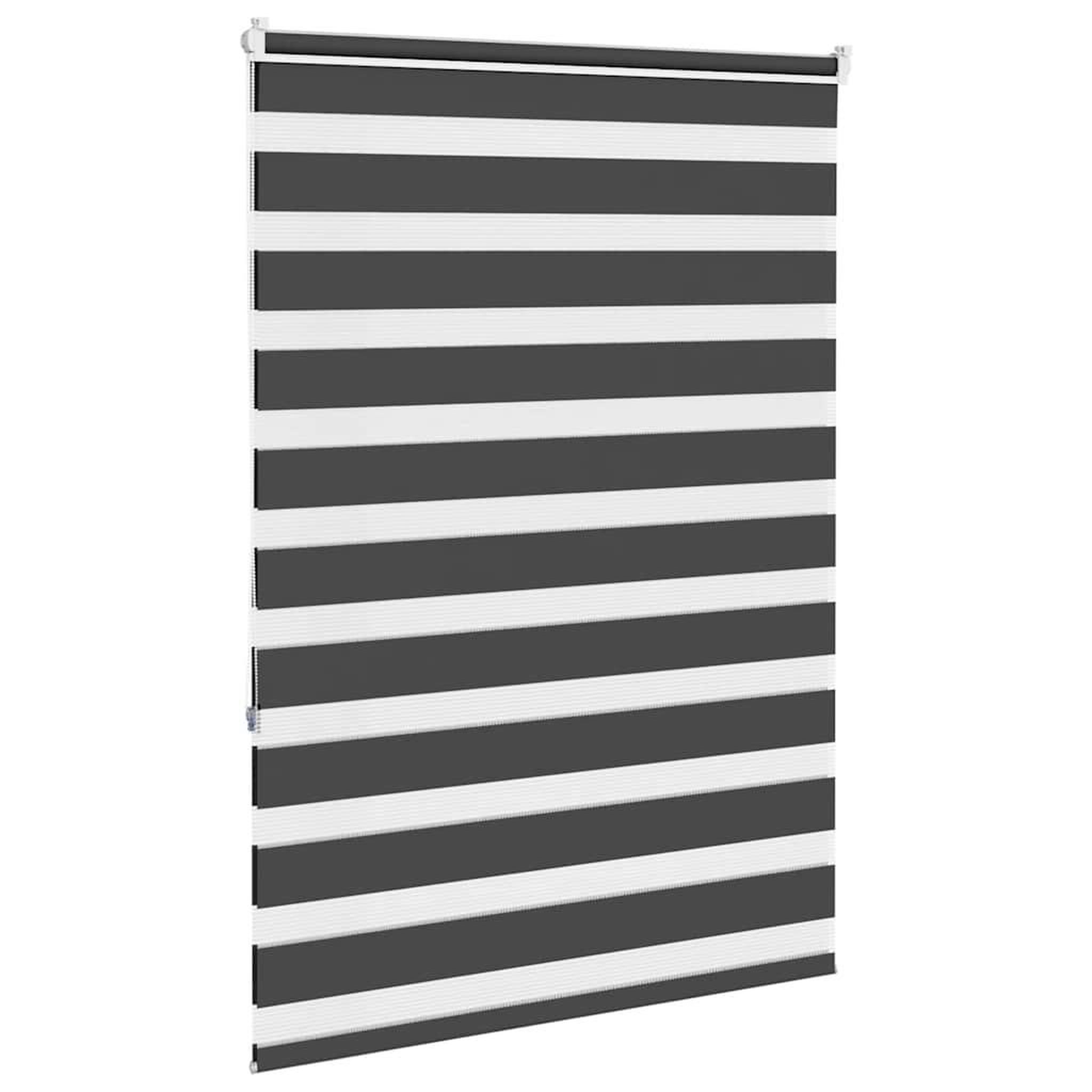 Voir la diapositive 4 : VIDAXL Store zebre noir 95x150 cm largeur du tissu 90,9 cm polyester