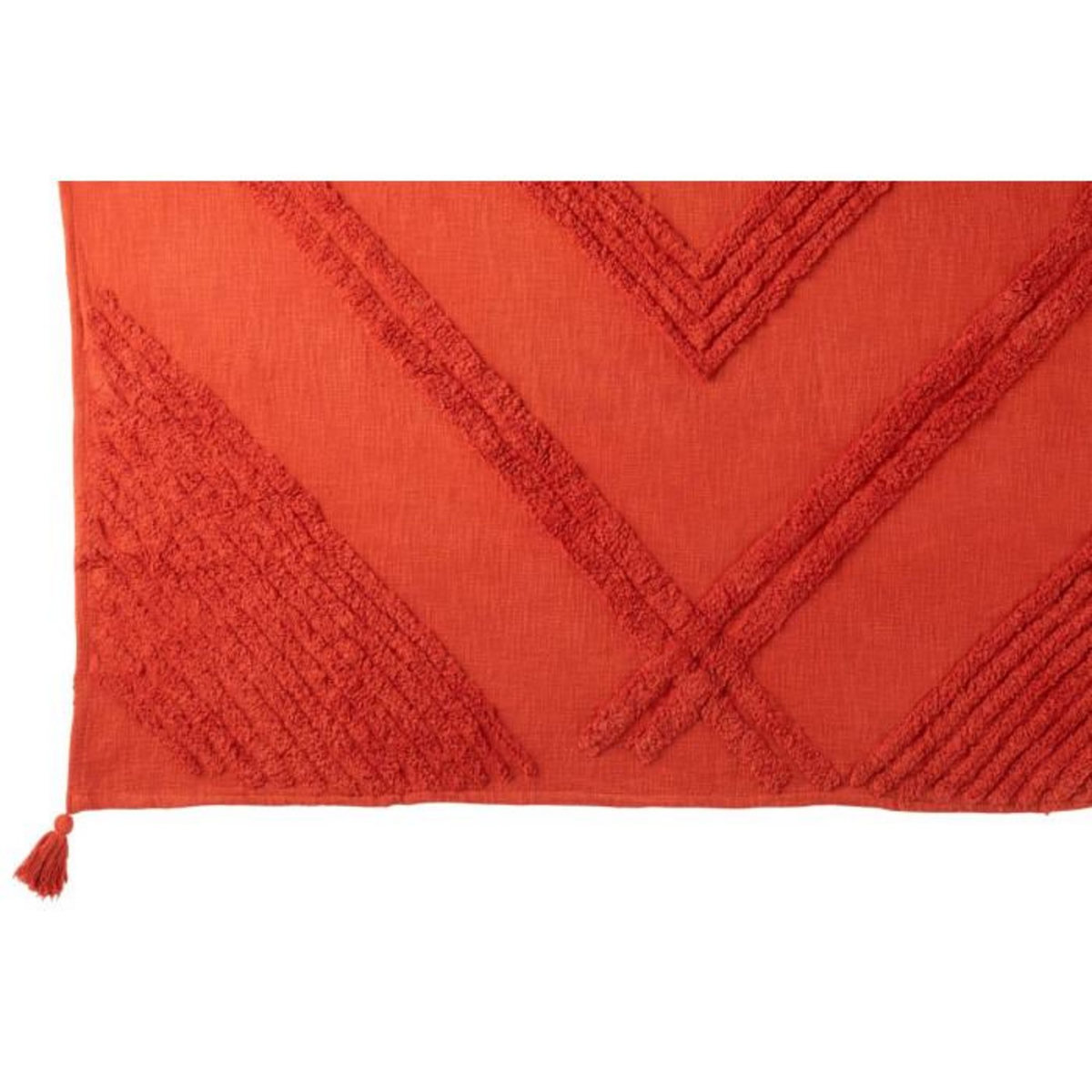 Paris Prix Plaid Tufté  Efren  130x180cm Rouge Brique