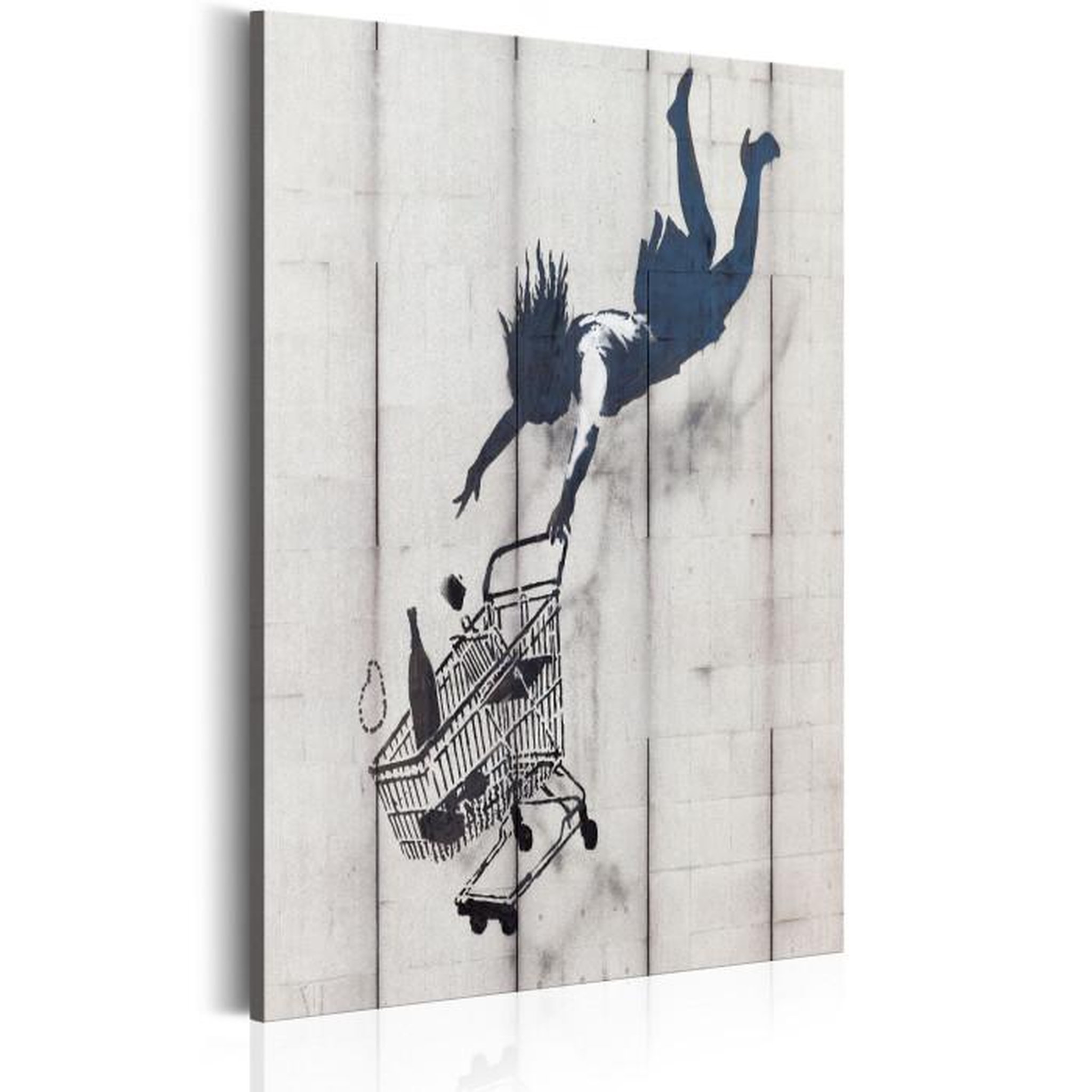 Paris Prix Tableau Imprimé  Shop Til You Drop - Banksy. Coloris disponibles : Multicolore