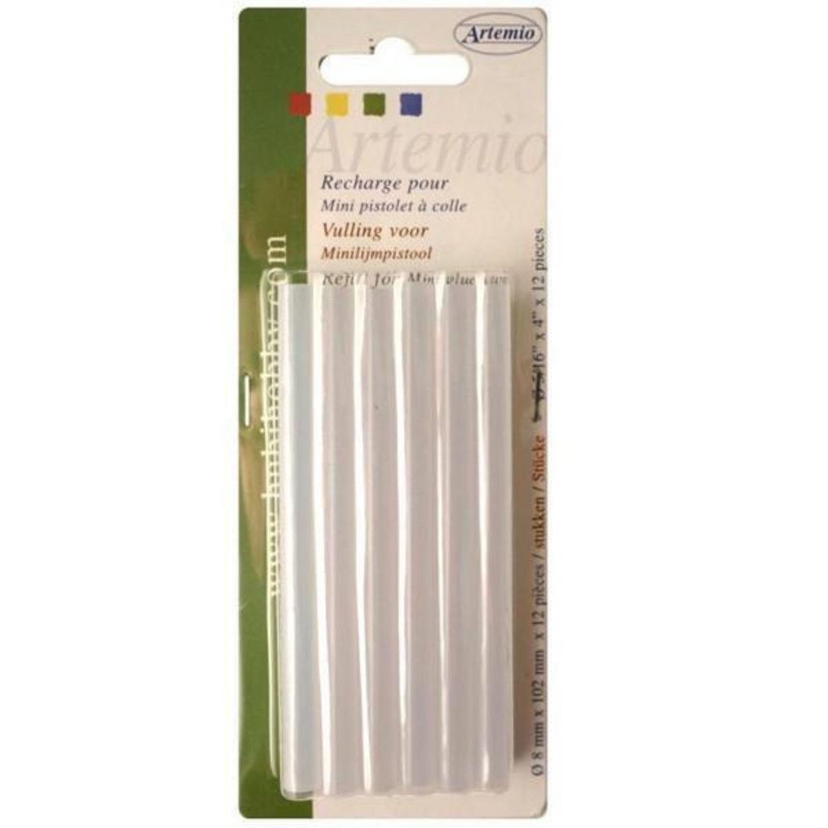 Artemio 12 recharges pistolet à colle - 7 x 100 mm