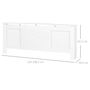 Voir la diapositive 3 : HOMCOM Cache-radiateur design contemporain longueur extensible 139-208,5L x 20,5I x 82,5H cm MDF blanc