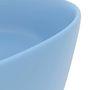 Voir la diapositive 5 : VIDAXL Lavabo rond de luxe Bleu clair mat 40x15 cm Ceramique