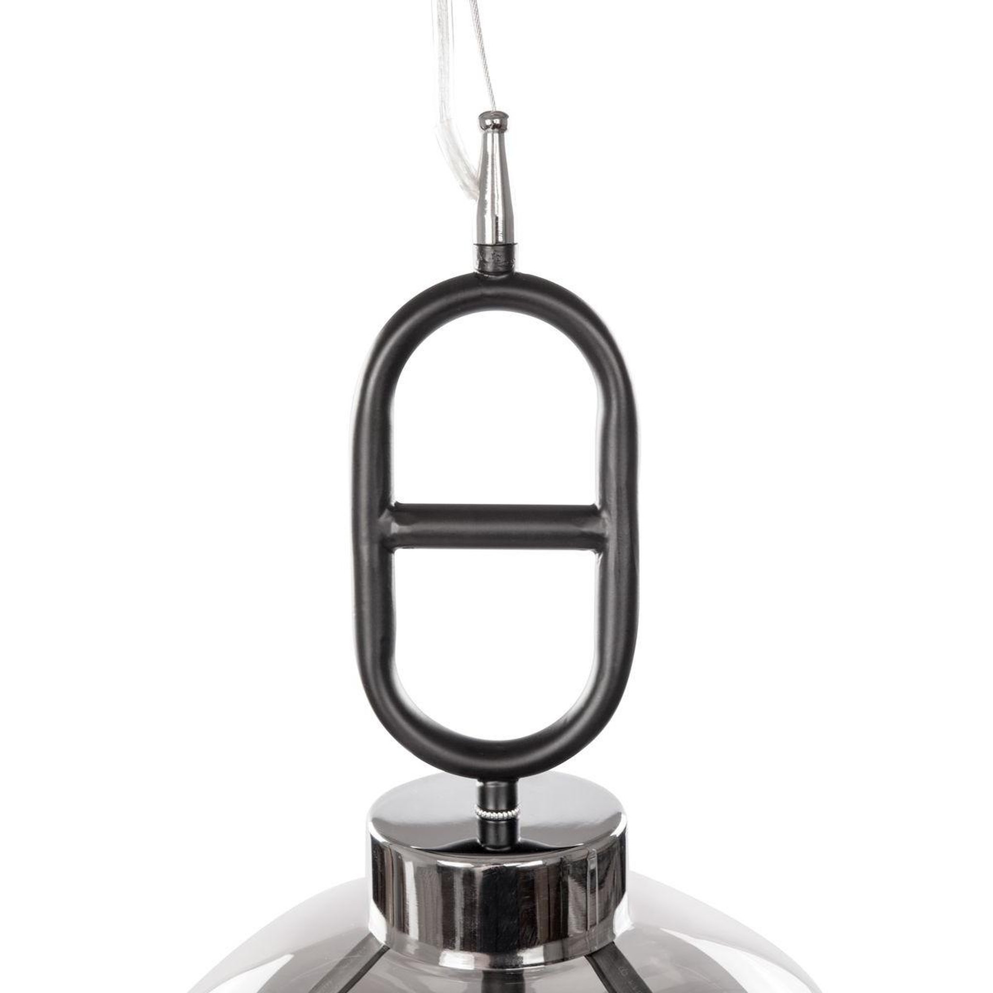Voir la diapositive 3 : Paris Prix Lampe suspension design  calai  25cm gris & noir