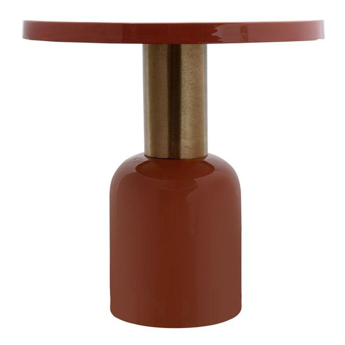 Paris Prix Table d'Appoint Ronde  Clémence  50cm Corail