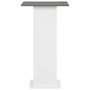 Voir la diapositive 3 : VIDAXL Table de bar Blanc et gris anthracite 60x60x110 cm