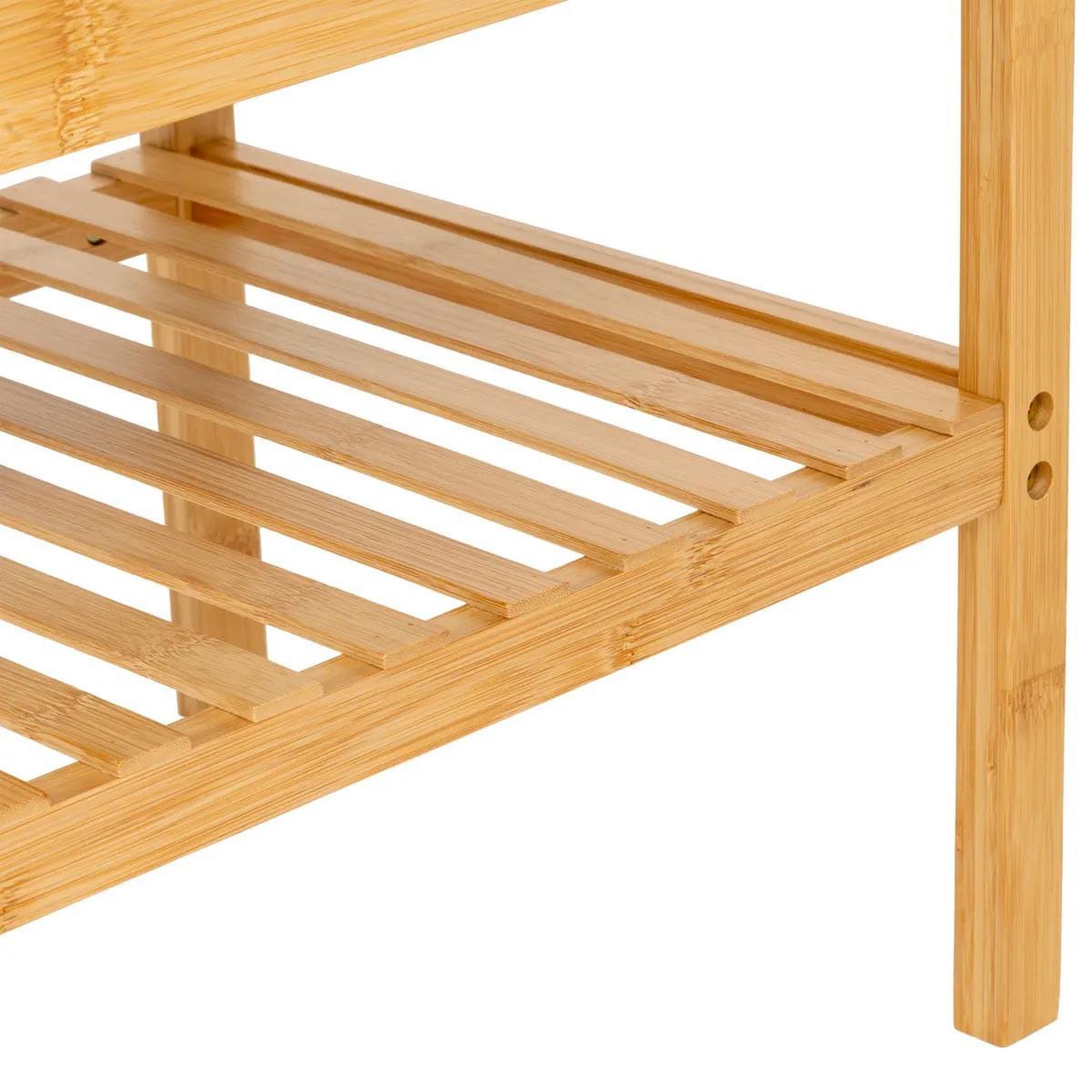Voir la diapositive 3 : FIVE Banc range-chaussures en bambou  cosy  90cm naturel