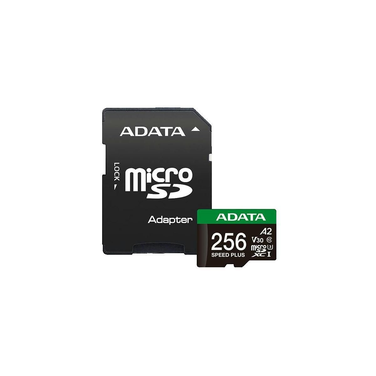 Adata Carte mémoire MicroSD ADATA Speed Plus 256 Go