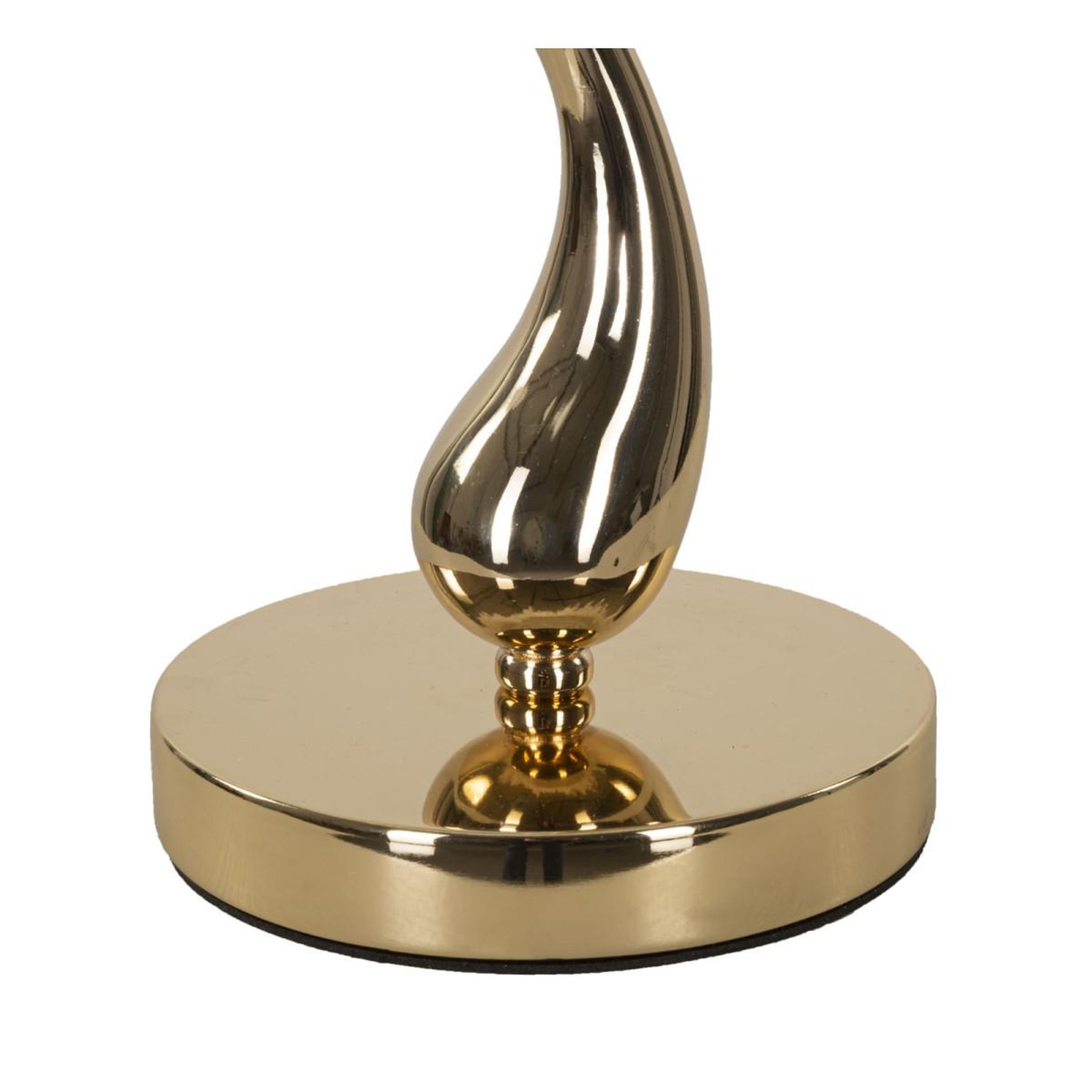 Voir la diapositive 3 : Paris Prix Lampe à poser imitation plume  cart  47cm or & blanc