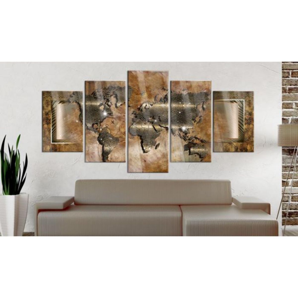 Paris Prix Tableau sur Verre Acrylique  Steel Map