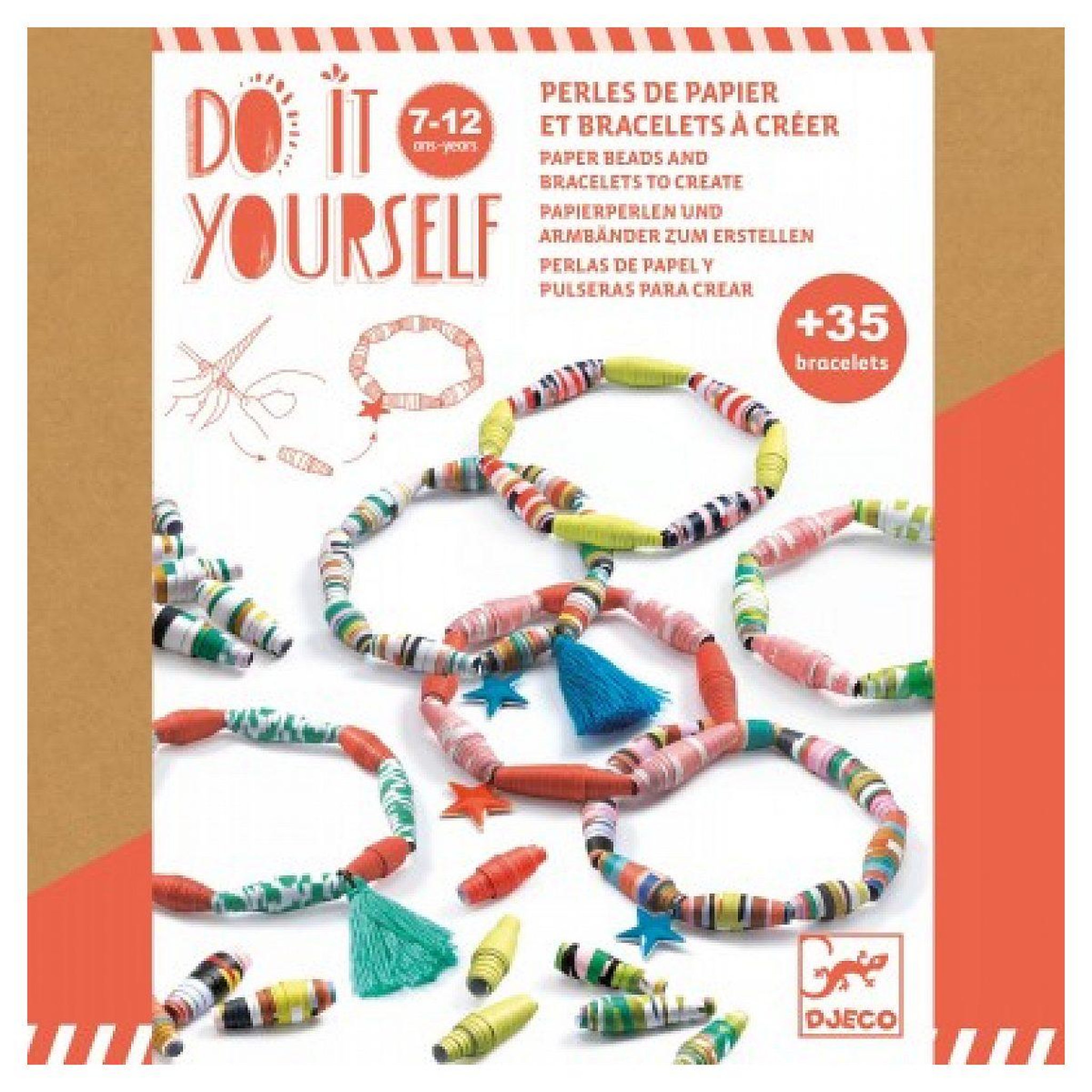 Voir la diapositive 2 : Djeco Diy perles de papier et bijoux a creer