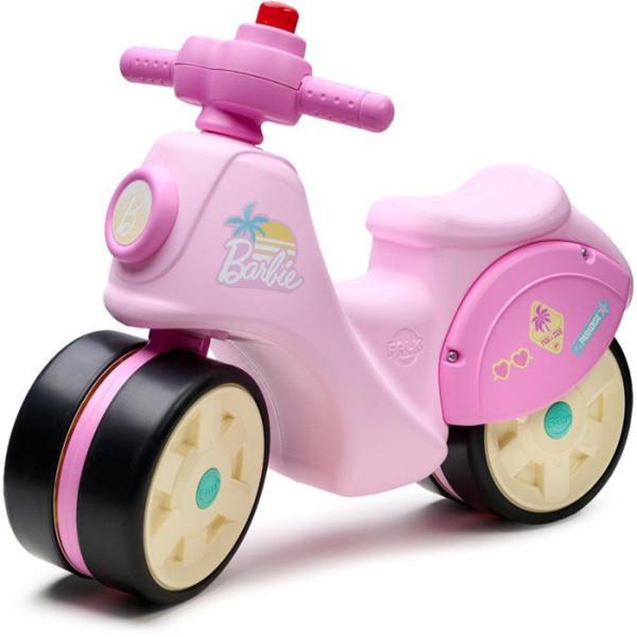 FALK Draisienne velo  - roues silencieuses - falk - scooter barbie premier âge - plastique recyclé - guidon directionnel - rose