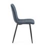 Voir la diapositive 3 : VS VENTA-STOCK Pack 4 chaises Abril recouvertes de tissu bleu