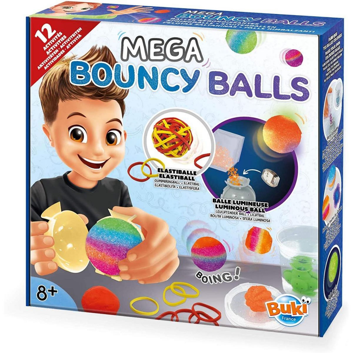 BUKI Coffret Mega Balles Rebondissantes : Créez des Balles Colorées et Amusantes