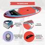 Voir la diapositive 4 : SIMPLE PADDLE Paddle Gonflable 10'8 32'' 6'' (325 x 81 x 15 cm) avec Pagaie, Leash, Pompe et Sac de Transport
