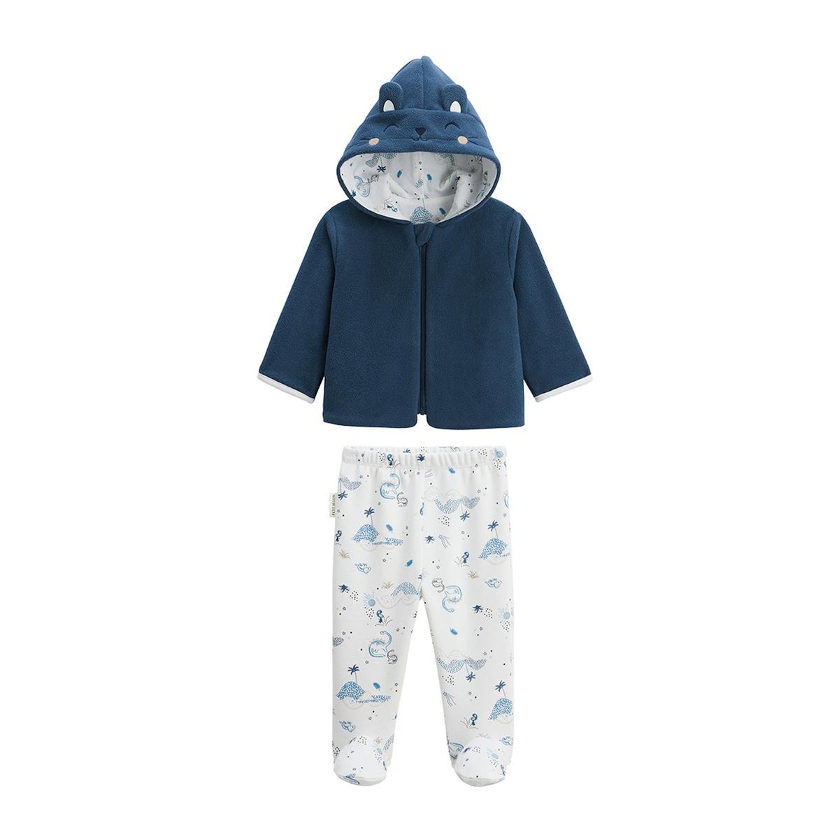 Petit Béguin Ensemble bébé veste en polaire et pantalon en molleton Dune Valley