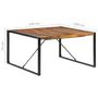 Voir la diapositive 6 : VIDAXL Table a manger 140x140x75 cm bois massif