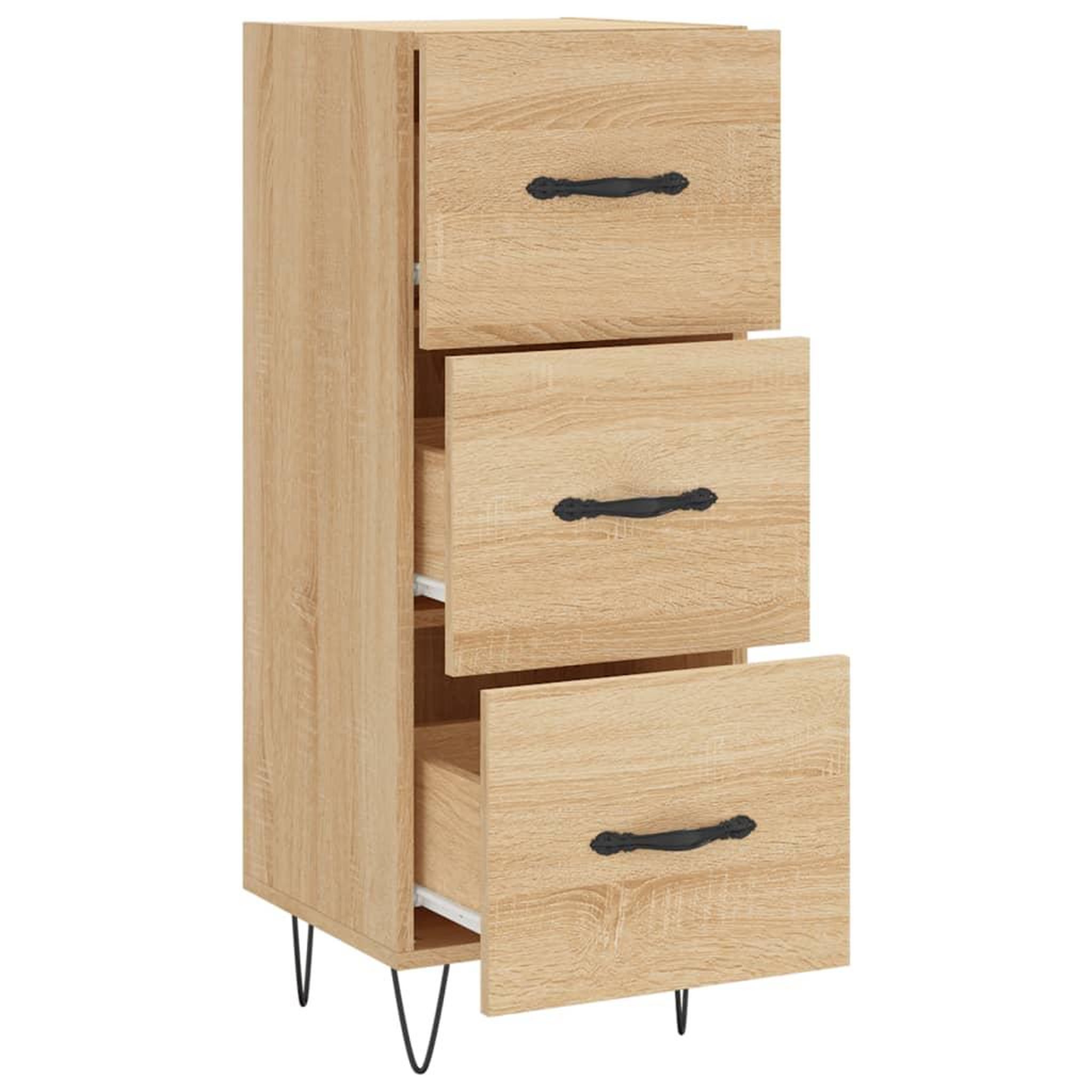 Voir la diapositive 5 : VIDAXL Buffet Chene sonoma 34,5x34x90 cm Bois d'ingenierie