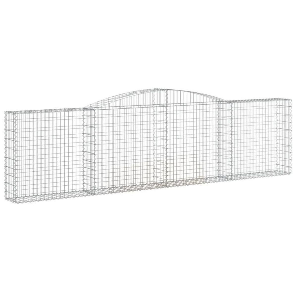 VIDAXL Panier de gabions arque 400x30x100/120 cm Fer galvanise