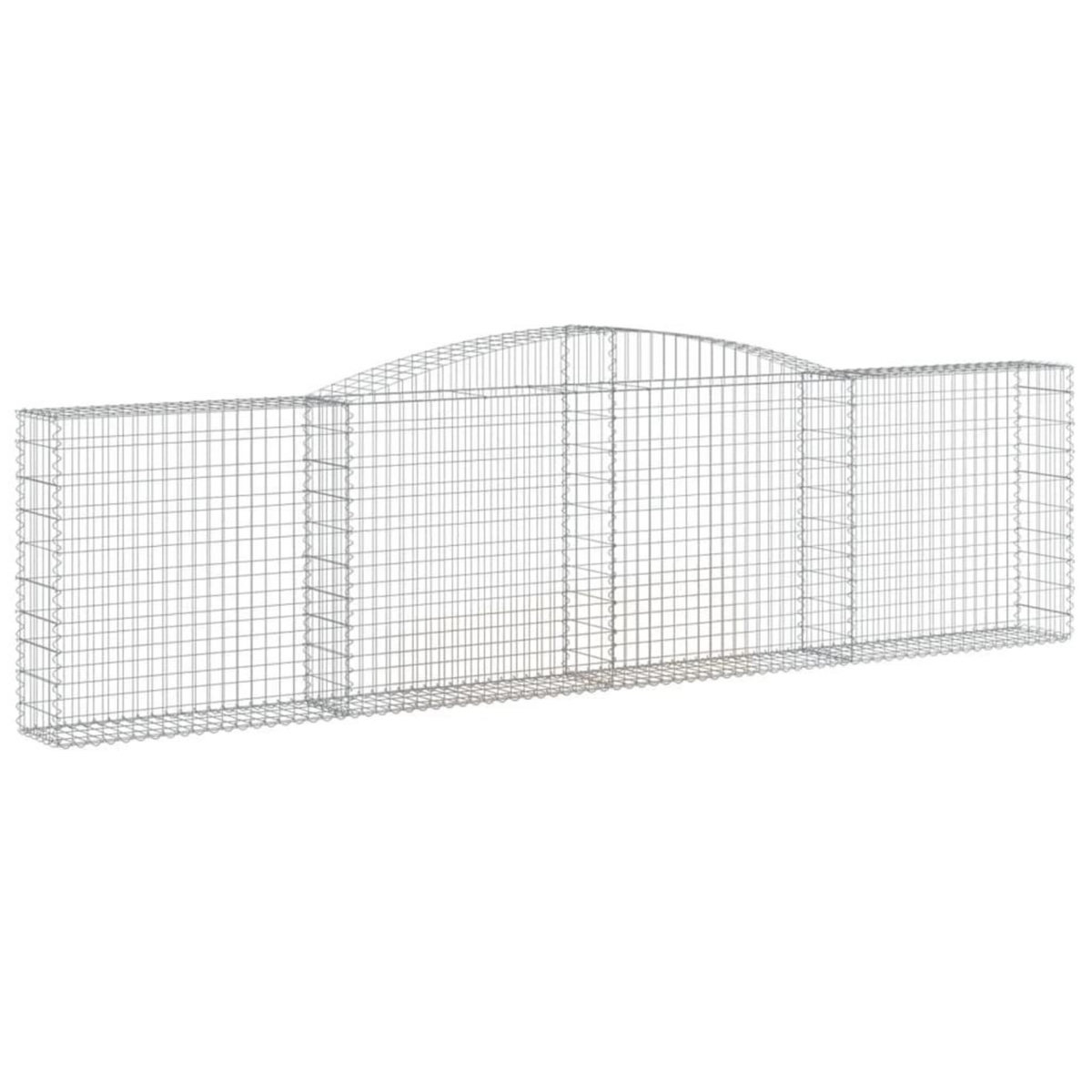 VIDAXL Panier de gabions arque 400x30x100/120 cm Fer galvanise