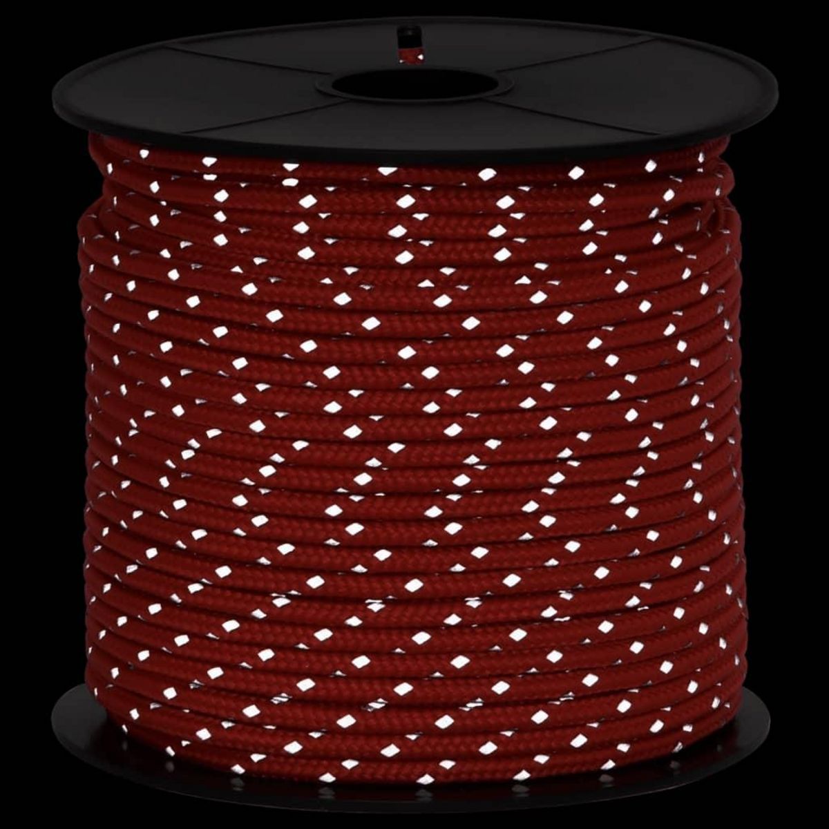 VIDAXL Corde de haubanage de tente avec bandes reflechissantes et cles