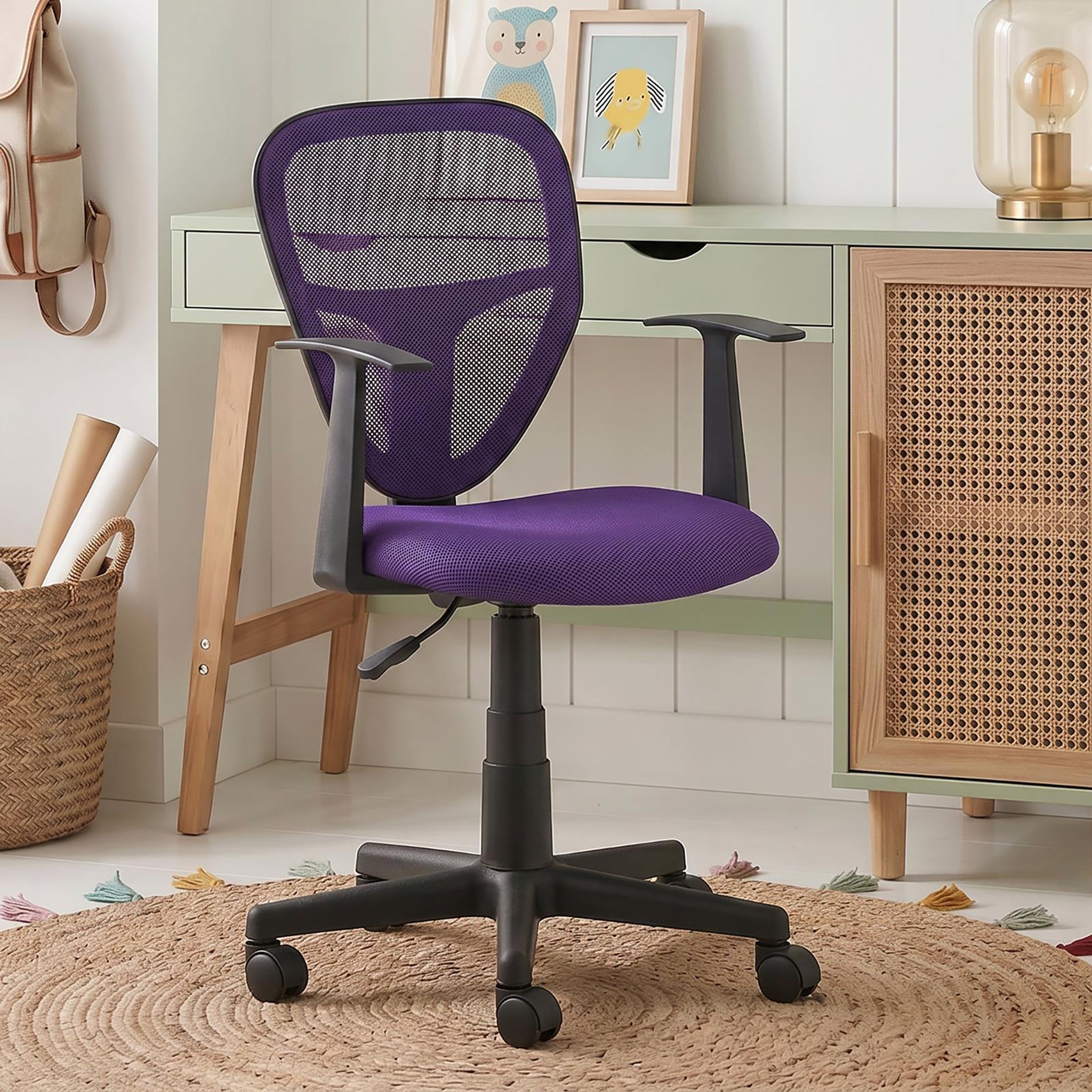 Voir la diapositive 2 : IDIMEX Chaise de bureau pour enfant STUDIO