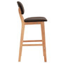Voir la diapositive 4 : VIDAXL Tabourets de bar lot de 2 marron tissu