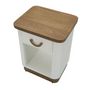Voir la diapositive 4 : Paris Prix Table de Chevet en Bois  Tolosa  62cm Blanc & Naturel