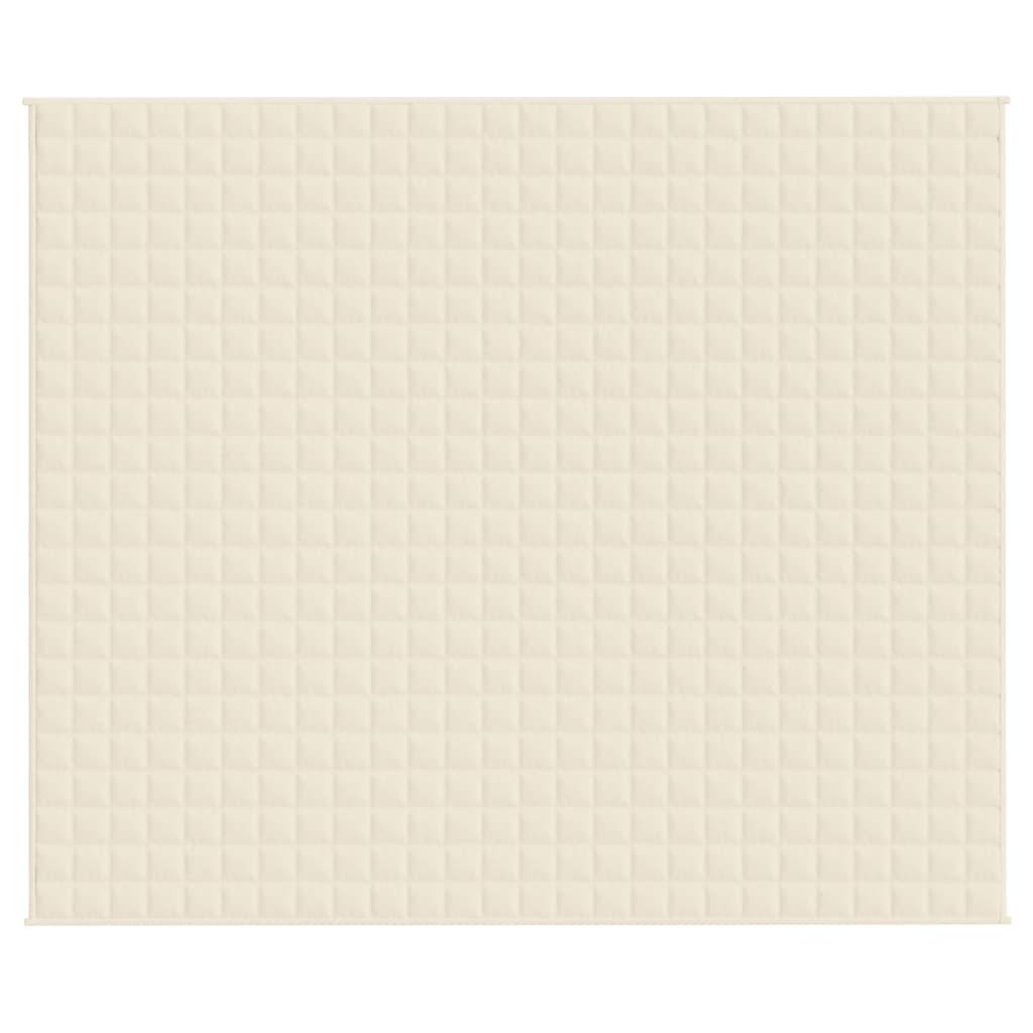 Voir la diapositive 3 : VIDAXL Couverture lestee Creme clair 220x260 cm 15 kg Tissu