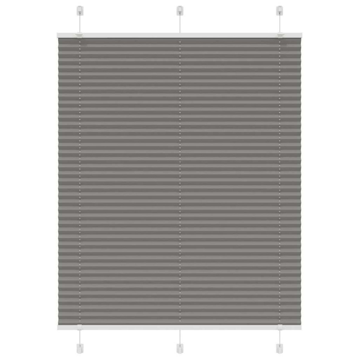 VIDAXL Store plisse anthracite 110x100 cm largeur du tissu 109,4 cm