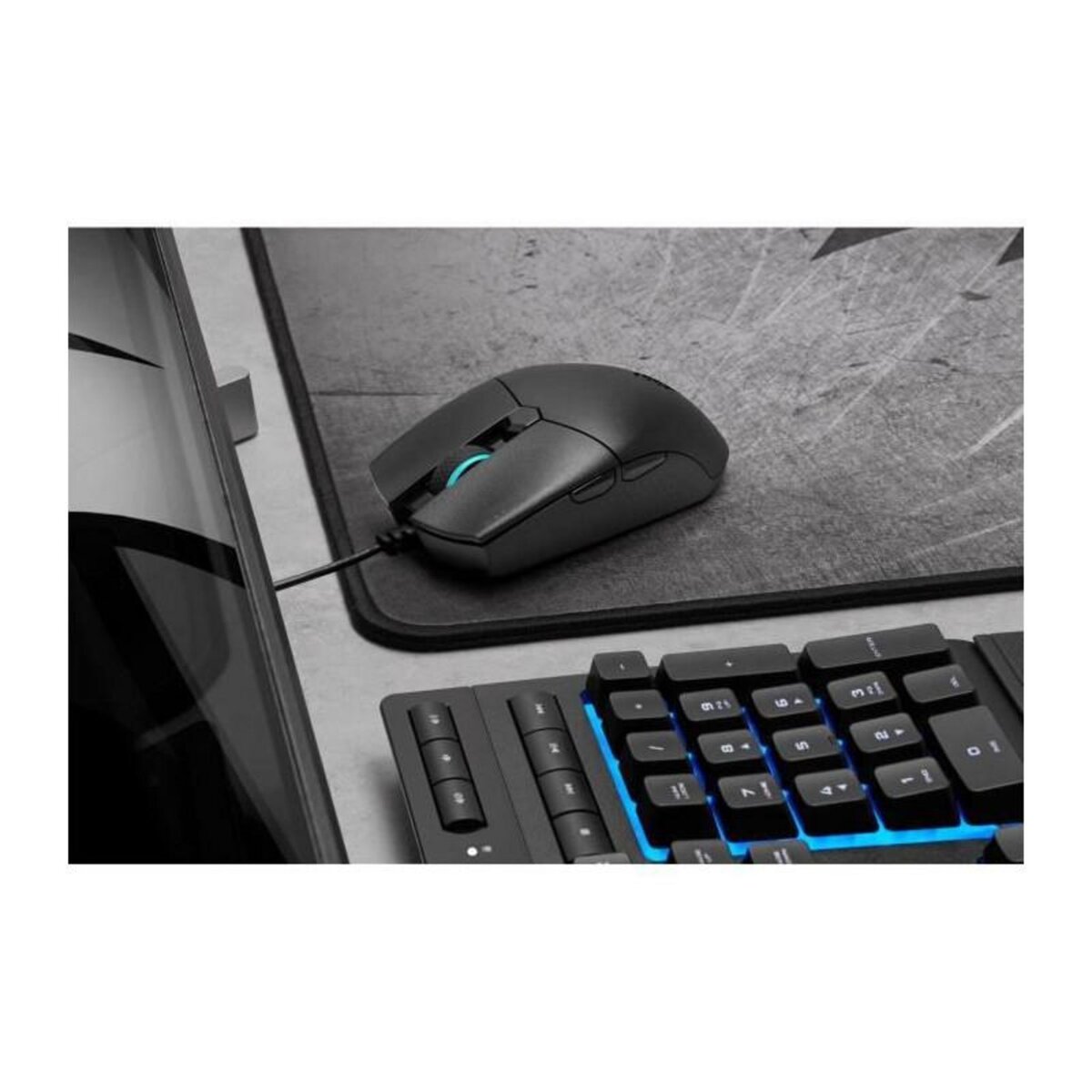 Corsair CORSAIR Souris Gamer KATAR PRO - LED RGB - 12400DPI, optique - Noire CH-930C011-EU
