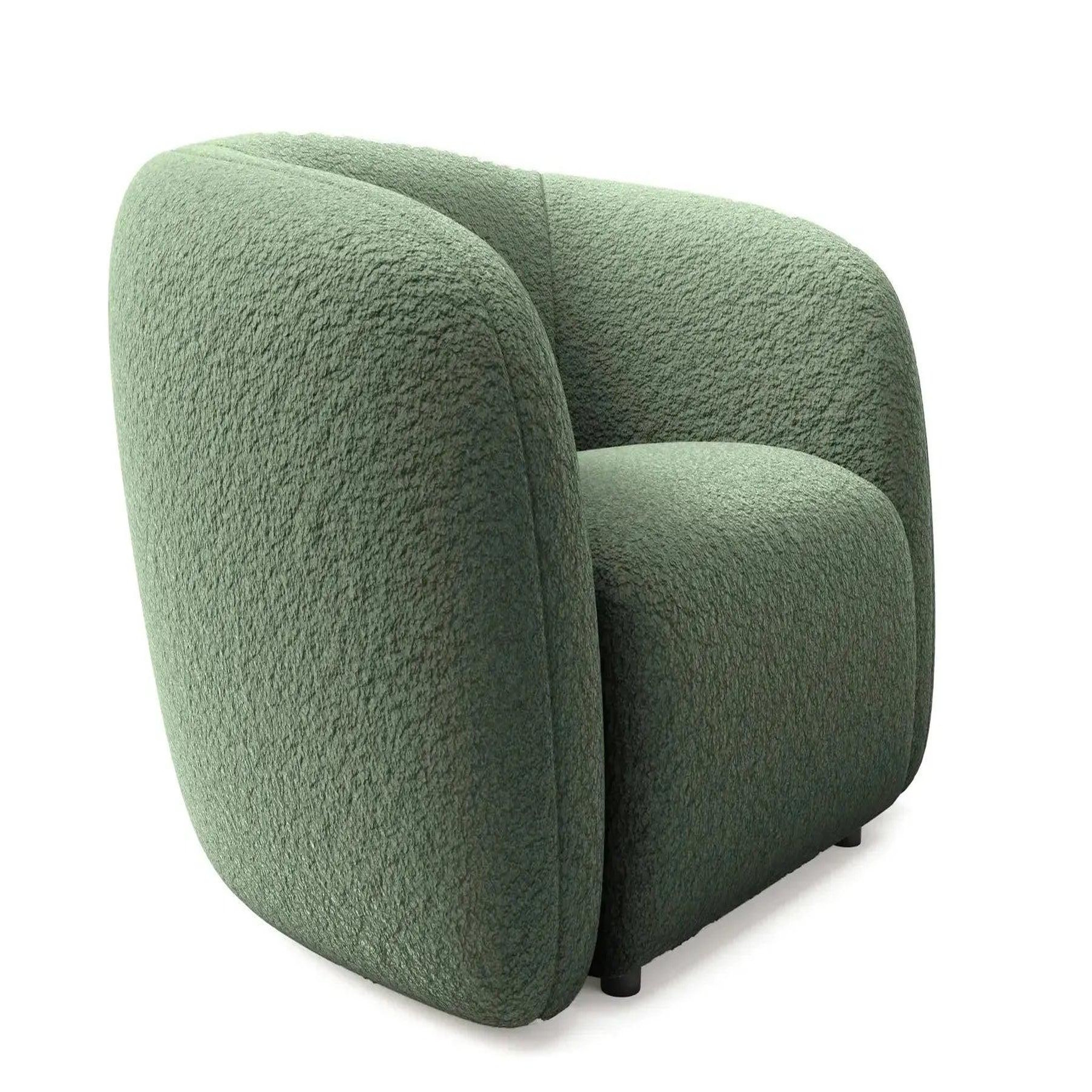 Voir la diapositive 2 : CASANOVA PARIS Bahia - fauteuil tissu bouclette
