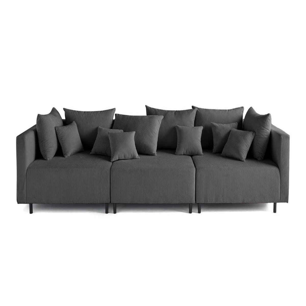 LISA DESIGN Edinburg - canapé modulable 3 places - velours côtelé