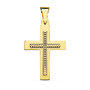 Voir la diapositive 1 : L'ATELIER D'AZUR Pendentif  - Médaille Croix Or 18 Carats 750 Jaune - Chaine Offerte