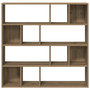 Voir la diapositive 4 : VIDAXL Bibliotheque/Separateur de piece chene artisanal 105x24x102 cm