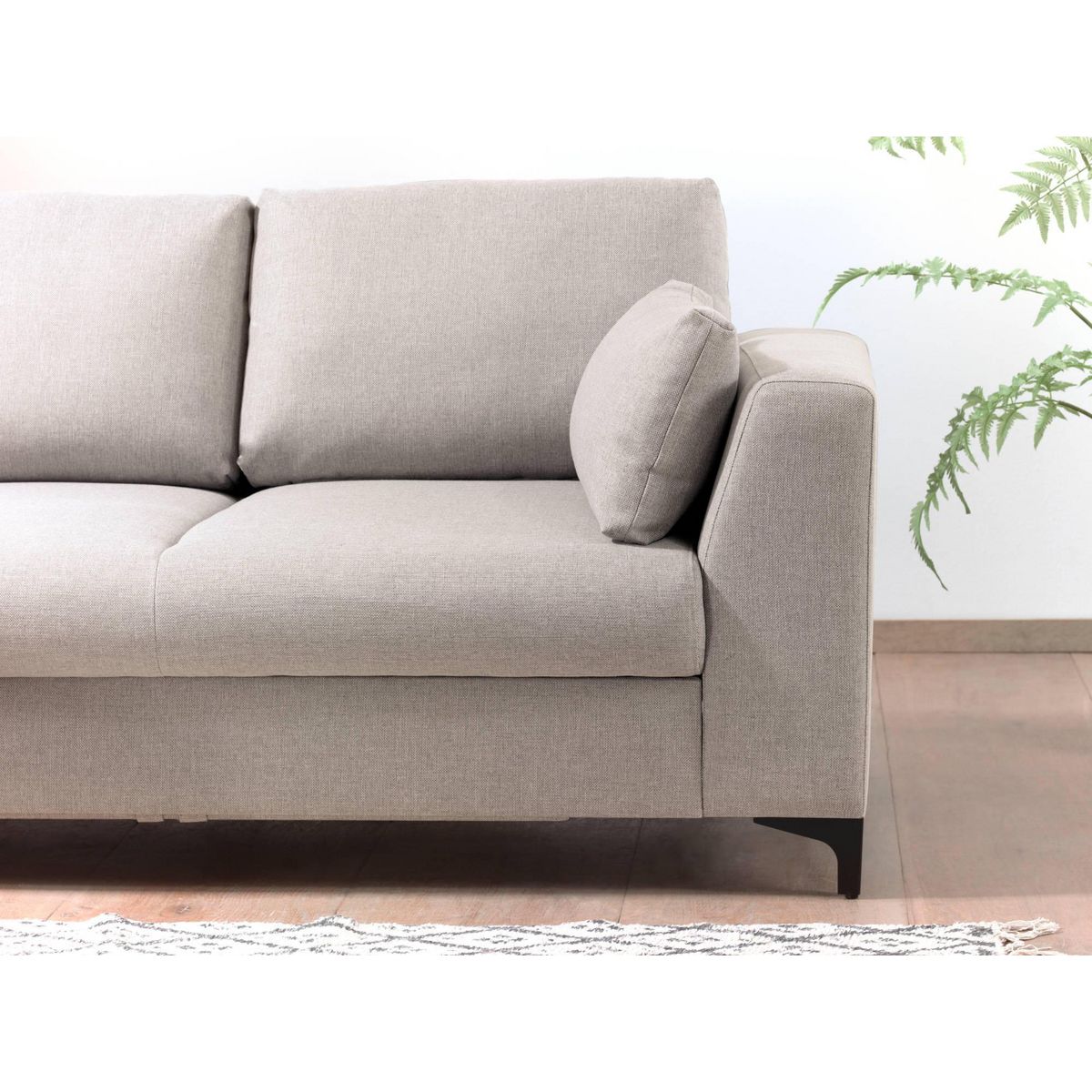 LISA DESIGN Tala - canapé d'angle gauche - convertible - 5 places - en tissu