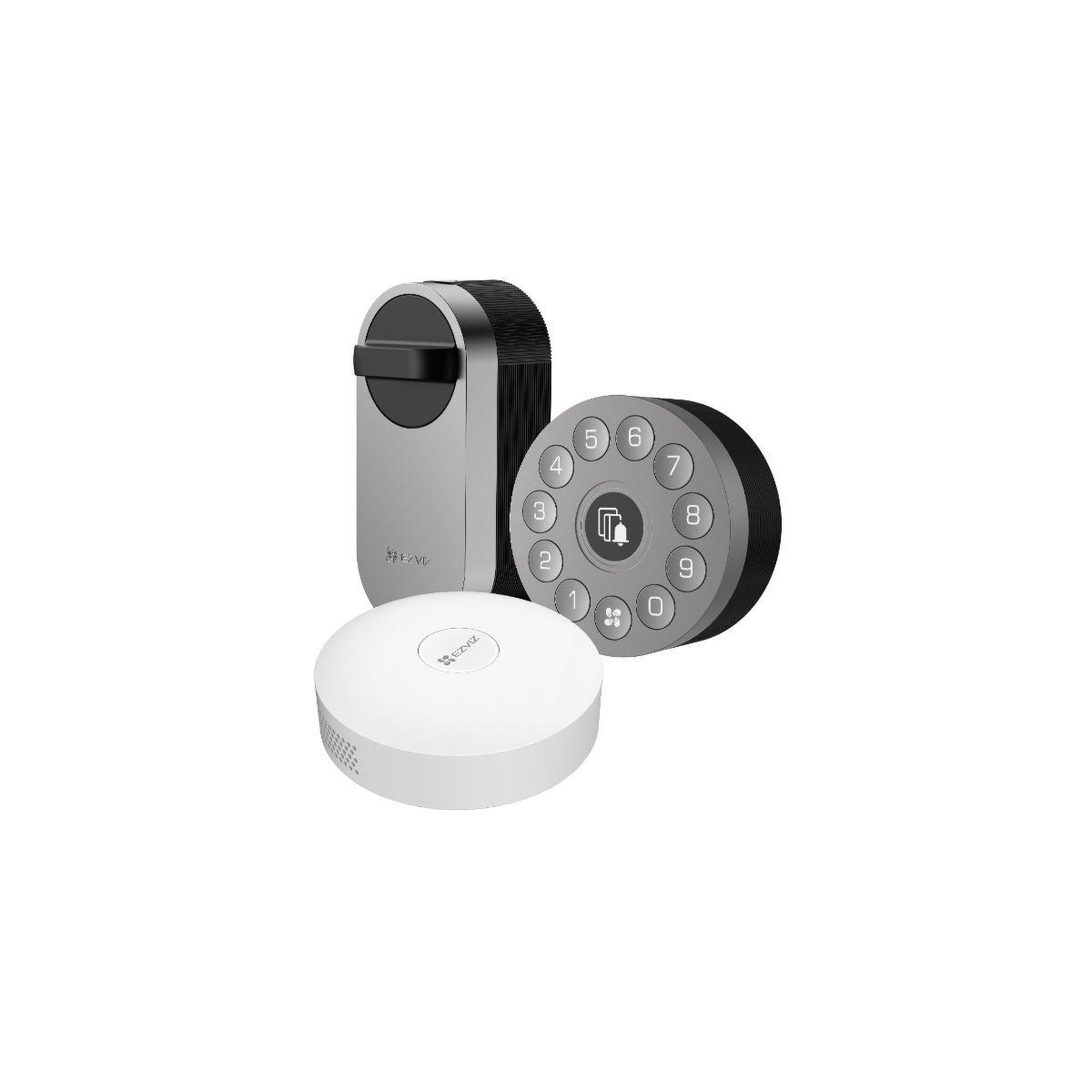 EZVIZ Serrure connectée DIY LOCK + Clavier/sonnette + Hub A3