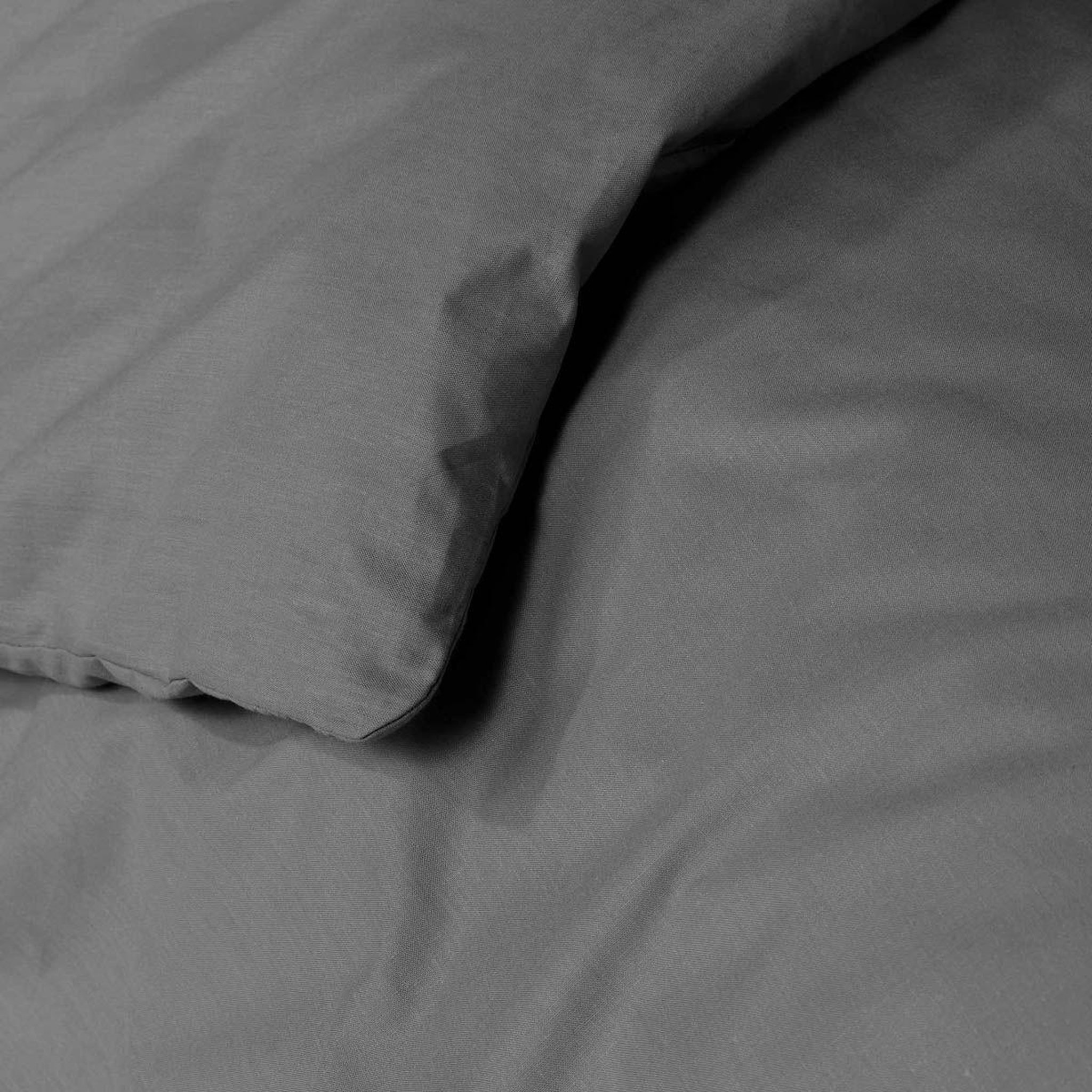 Voir la diapositive 2 : Douceur d'Intérieur Housse de couette  lina  140x200cm anthracite